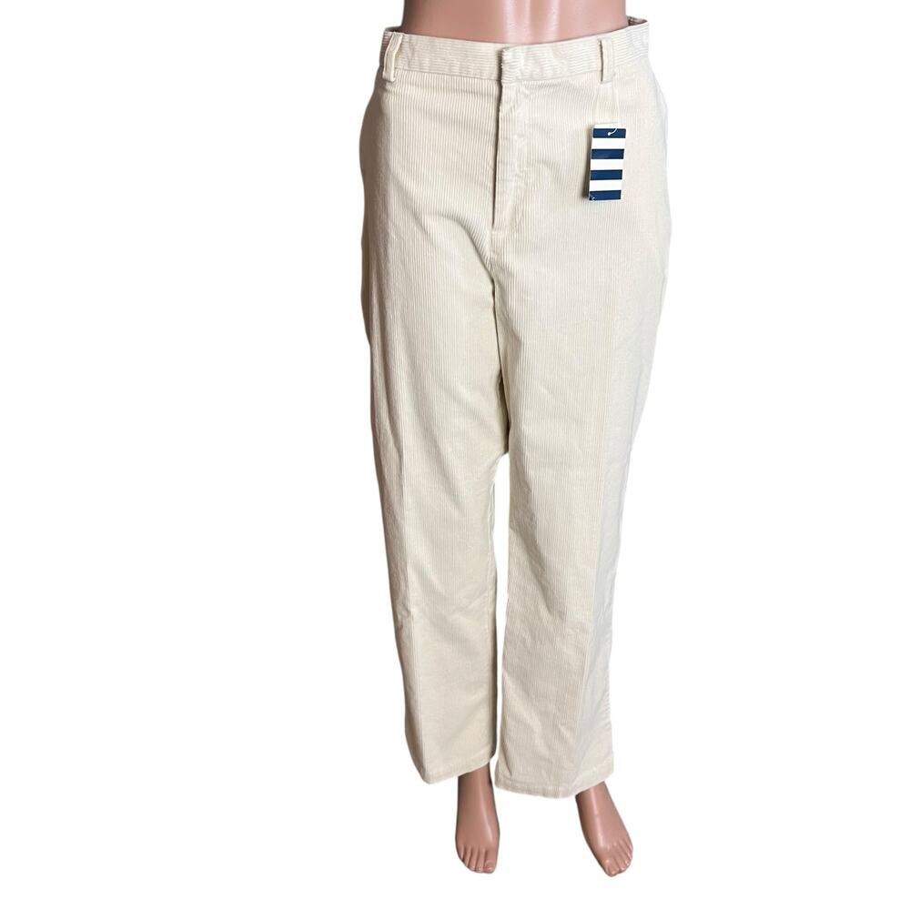 Lands’ End New With Tags Stretch Corduroy Pants 14 Natural Fit Cabincore Comfort
